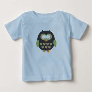 眠っているフクロウ ベビーTシャツ