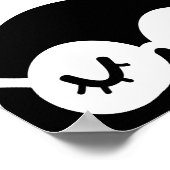 眠っているフクロウ ポスター (角)