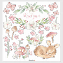 眠っているベビーディアピンクマッシュルームパッチセットのStic