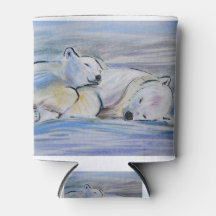 眠っているホッキョクグマ