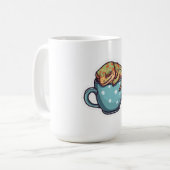 眠っているヤモリ コーヒーマグカップ (正面左)
