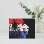 眠っているライオンのプロフィール ポストカード (スタンド正面)