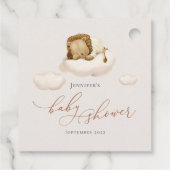 眠っているライオ男女兼用ン フェイバータグ (裏面)