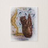 眠っているラブラドル・レトリーバー犬犬パズル ジグソーパズル (縦)