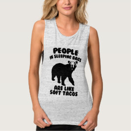 眠っている人々バッグキャンピングユーモア Tシャツ