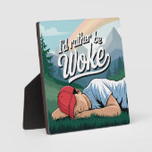 眠っている人は、むしろ山のシーンを覚まされる フォトプラーク (正面)