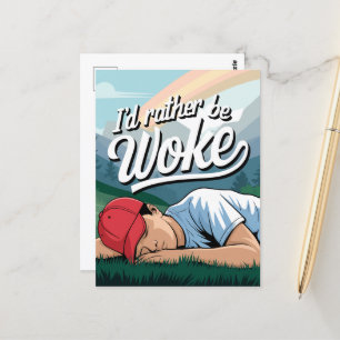 眠っている人は、むしろ山のシーンを覚まされる ポストカード