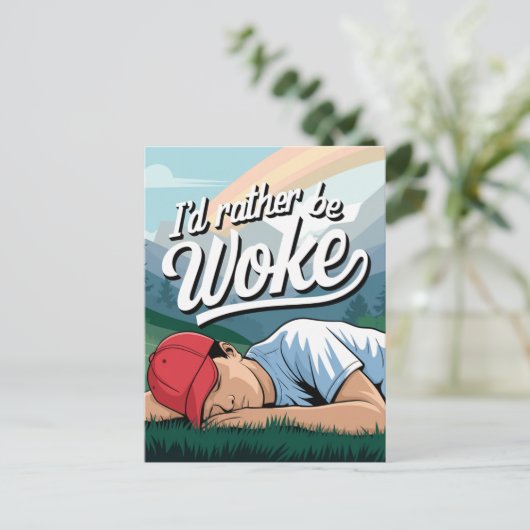 眠っている人は、むしろ山のシーンを覚まされる ポストカード (スタンド正面)