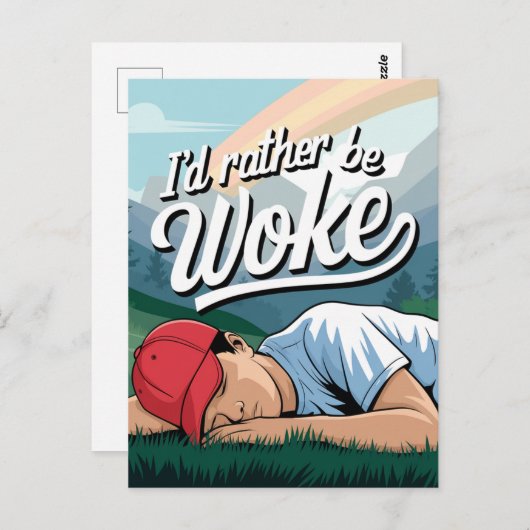 眠っている人は、むしろ山のシーンを覚まされる ポストカード (正面/裏面)