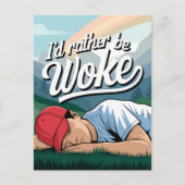 眠っている人は、むしろ山のシーンを覚まされる ポストカード (正面)