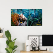 眠っている人魚 ポスター (ホームオフィス)