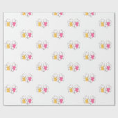 眠っている双子 ラッピングペーパー (フラット)