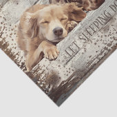 眠っている図解入りの、写真付きの犬 薄葉紙 (詳細)