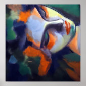 眠っている女性のポートレート「ナイトフォール」 ポスター (正面)