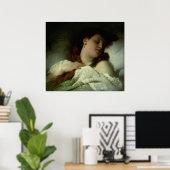 眠っている女性 ポスター (ホームオフィス)