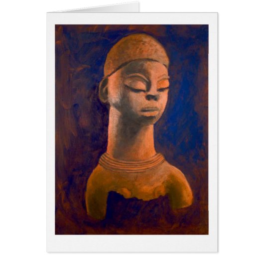 眠っている女神グリーティングカード (正面)