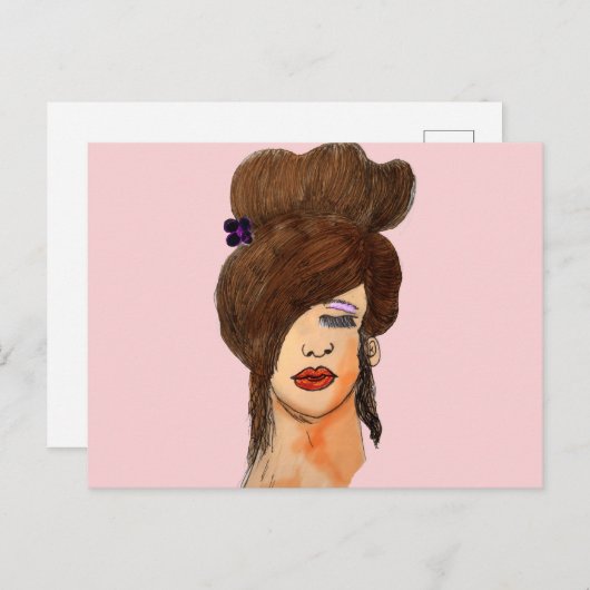 眠っている女 ポストカード (正面/裏面)