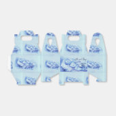 眠っている子供、青い男の子の赤ちゃんシャワー フェイバーボックス (折り畳みなし)