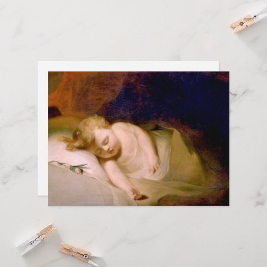 眠っている子供(Thomas Sully) カード (正面/裏面インサイチュ)