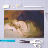 眠っている子供(Thomas Sully) 薄葉紙 (クラフト)
