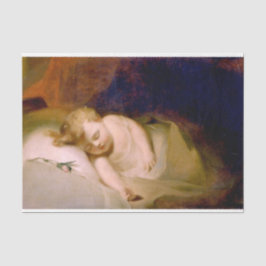 眠っている子供(Thomas Sully) 薄葉紙