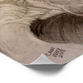 眠っている子犬 ポスター (角)