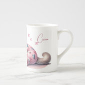 眠っている子猫インパジャマスボーン中国マグ ボーンチャイナマグカップ (右)