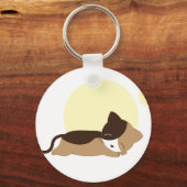 眠っている子猫 キーホルダー (正面)