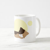 眠っている子猫 コーヒーマグカップ (正面右)