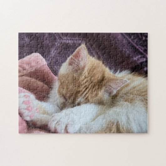 眠っている子猫 ジグソーパズル (横)