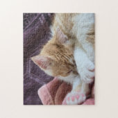 眠っている子猫 ジグソーパズル (縦)