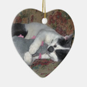 眠っている子猫 セラミックオーナメント (右)