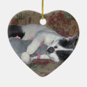 眠っている子猫 セラミックオーナメント (裏面)