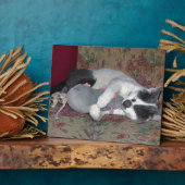 眠っている子猫 フォトプラーク (側面)