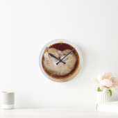 眠っている子猫 ラウンド壁時計 (ホーム)