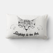 眠っている子猫 ランバークッション (裏面)