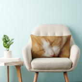 眠っている子猫 ランバークッション (椅子)