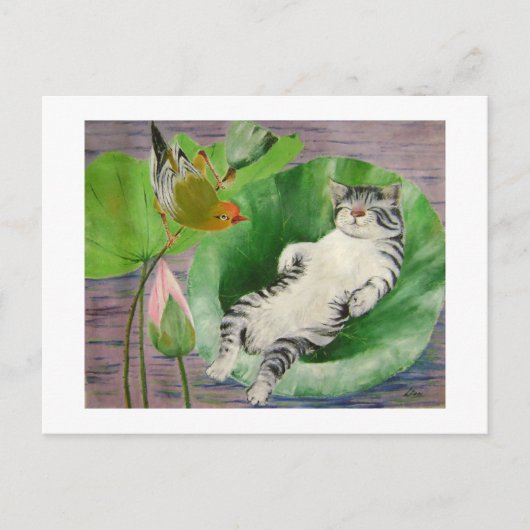 眠っている子 ポストカード (正面)