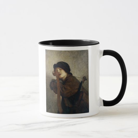 眠っている小さいバイオリン奏者1883年 マグカップ (右)