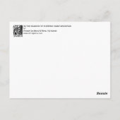 眠っている巨大な山4の影で ポストカード (裏面)