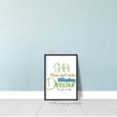 眠っている恐竜の子供の壁芸術を起こしてはいけない ポスター