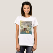 眠っている犬に手を出すな 女性用コミックTシャツ Tシャツ (正面フル)