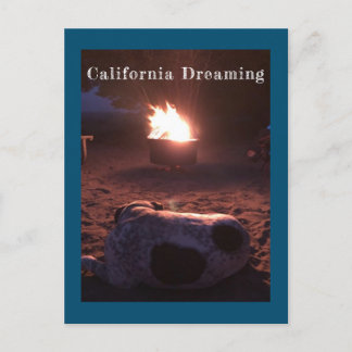 眠っている犬のカルビン ポストカード