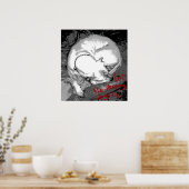 眠っている犬（ポスター） ポスター (キッチン)