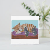 眠っている猫とこっそりネズミ 招待状 (スタンド正面)