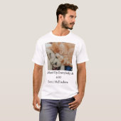 眠っている猫の写真と名言 Tシャツ (正面フル)