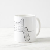 眠っている猫 コーヒーマグカップ (正面右)