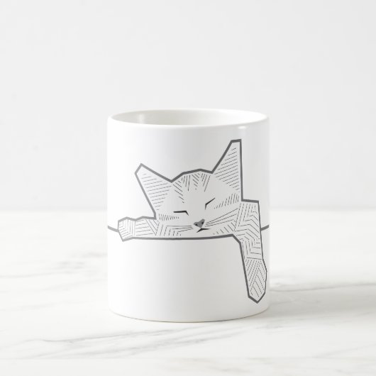 眠っている猫 コーヒーマグカップ (中央)