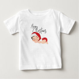 眠っている男の子 ベビーTシャツ