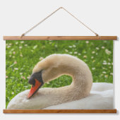 眠っている白鳥 吊り下げ型タペストリー (正面)